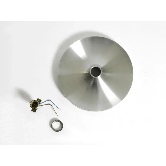 Large Space Age Pop Art Round Aluminum Ceiling or Wall Lamp, 1960s For Sale - Image 17 of 18
