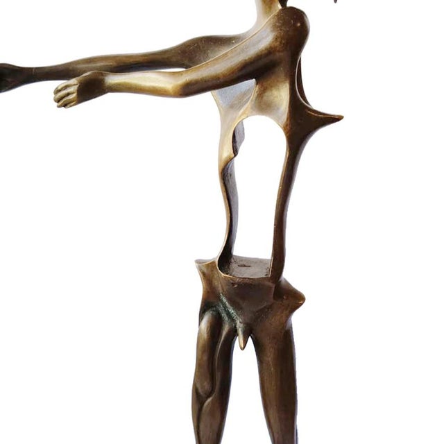 Salvador Dali, Homage to Newton, 1980s, Bronze with Marble Base For Sale - Image 3 of 9