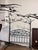 Metal Queen Size Simply Santa Fe Bespoke Wrought Iron Botanical Canopy Bed Frame For Sale - Image 7 of 12
