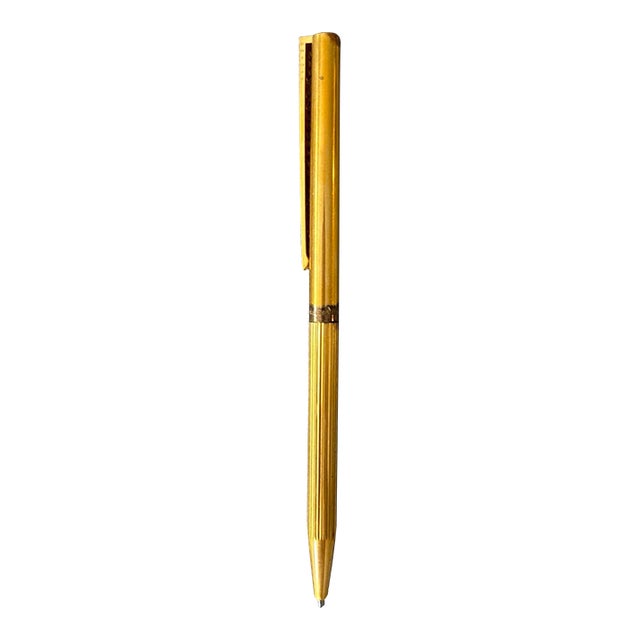 St DuPont Paris 925 Silver With Gold Plate Vintage Pen For Sale