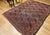 Textile Vintage Turkmen Ersari in Allover Geometric Pattern in Red, Blue, Navy For Sale - Image 7 of 16
