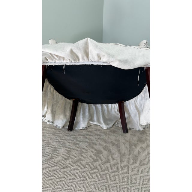 Lee Jofa Vintage Slipper Chair in GP & J Baker / Lee Jofa Poppy Sprig Upholstery For Sale - Image 4 of 10