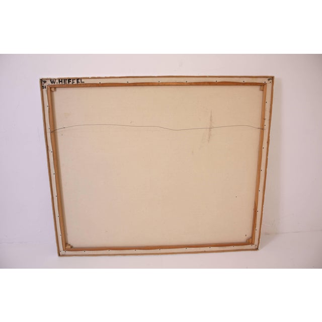 1960s W. Heffel, Oil on Canvas, 1963 For Sale In Oklahoma City - Image 6 of 7