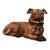 Mid-Century French Terracotta Pug Dog Sculpture With Glass Eyes For Sale