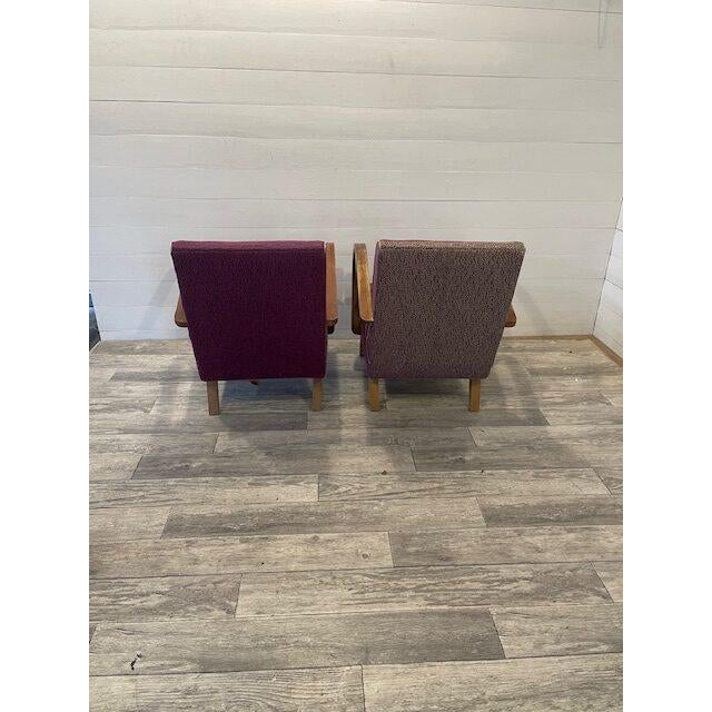 Vintage Relax Chairs by Halabala, 1950, Set of 2 For Sale - Image 3 of 6