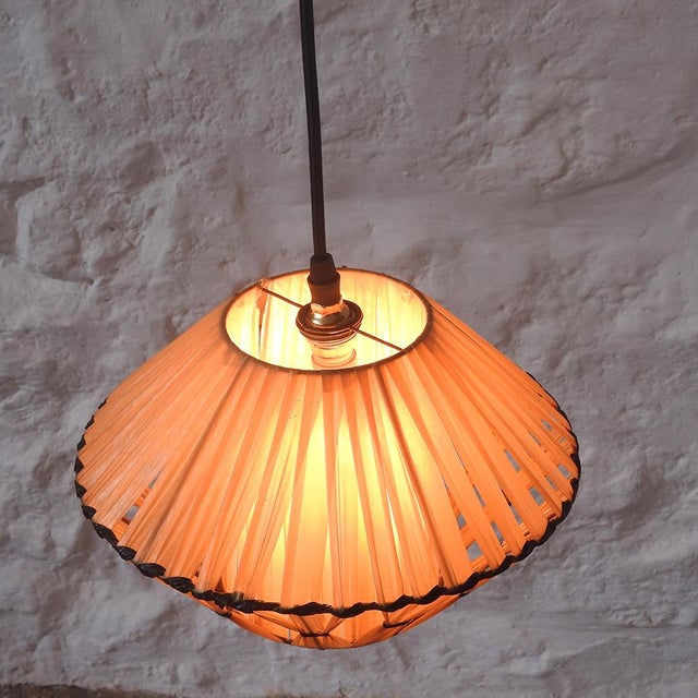 Black Mid-Century Pendant Lamp, France, 1950s For Sale - Image 8 of 12