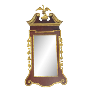 Monumental Philadelphia Federal Period Gilt & Mahogany Eagle Mirror