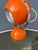 Mid-Century Space Age Orange Eyeball Table Lamp For Sale - Image 10 of 11