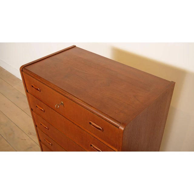 Vintage Danish Teak Chest of Drawers For Sale - Image 4 of 10