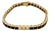 Vintage Diamond Onyx 18k Yellow Gold Tennis Bracelet For Sale