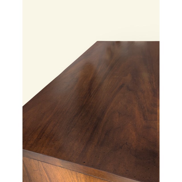 Brown Lane Brutalist Highboy Dresser / Tall Chest — Walnut — C. 1973 For Sale - Image 8 of 17