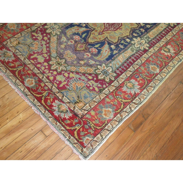 Early 20th Century Early 20th Century Turkish Kula Carpet - 4'3" x 6'4" For Sale - Image 5 of 6