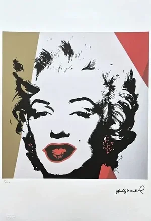After Andy Warhol,Marilyn Monroe in Two Stripes, 1980s, Lithograph
