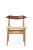 Cow horn chair walnut oak vanilla by Warm Nordic Dimensions: D55 x W48 x H 74 cm Material: White oiled solid oak frame,...