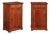 Pair of Austrian Biedermeier Cabinets with Single Drawer and Door, circa 1870 For Sale