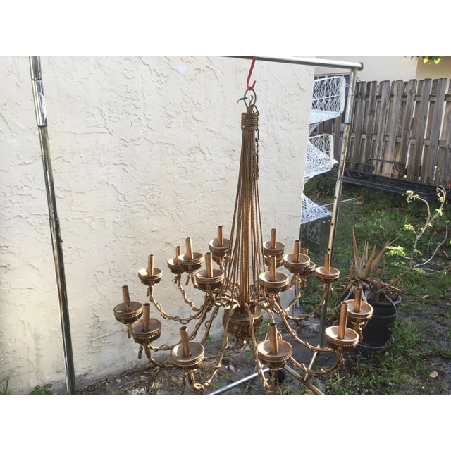 1960s 1960s 18 Light Chandelier For Sale - Image 5 of 11