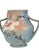 Roseville Pottery Mid 20th Century Roseville Pottery Magnolia Pattern Handled Vase 91-8" For Sale - Image 4 of 7