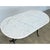 White Early 20th Century French Marble Top Capsule Shape Bistro Table For Sale - Image 8 of 11