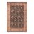 Shabby Chic 1990's Daffodils Pak-Persian Black/Tan Wool Rug - 9'0'' X 12'1'' For Sale