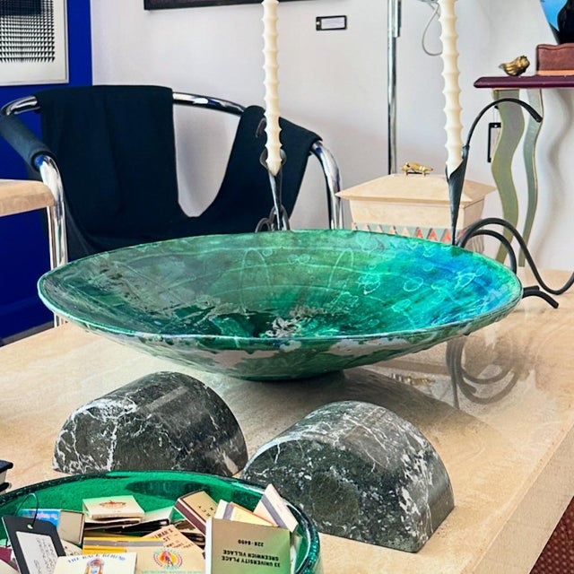 Mid 20th Century Handcrafted Ceramic Glazed Decorative Bowl For Sale - Image 12 of 12