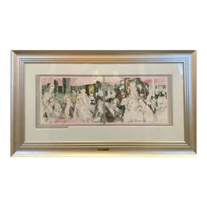 LeRoy Neiman "Polo Lounge" - Signed, Framed Modern Large Movie Star Print