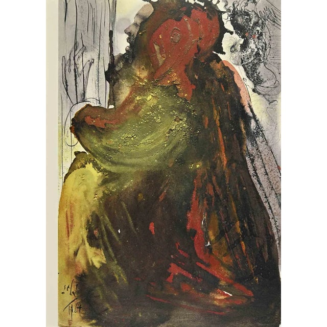 Salvador Dali, David's Mourning At The Death Of Saul, Lithograph, 1964 For Sale - Image 4 of 4