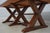 Brown Large Rustic Style X Base Trestle Dining Table For Sale - Image 8 of 14