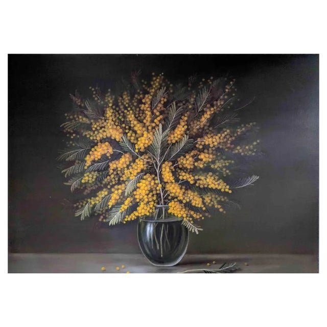 Adriano Bernetti da Vila, Mimosa 4, Original Painting, 2018 For Sale