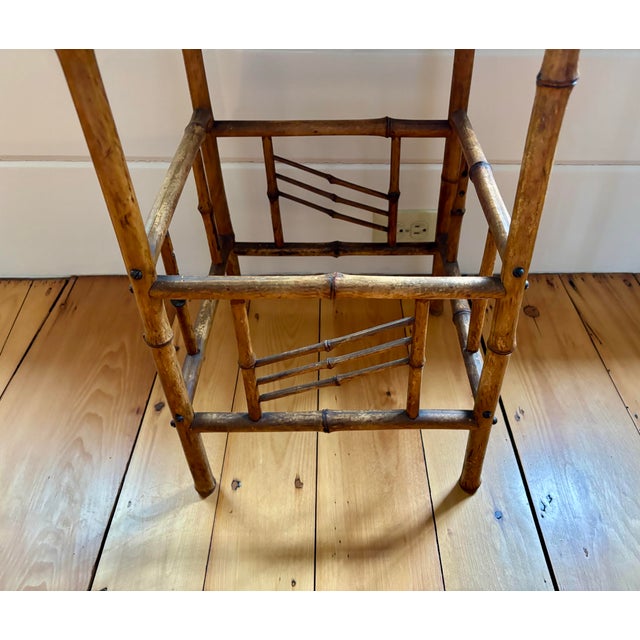 1900s Edwardian Bamboo Table For Sale - Image 4 of 10