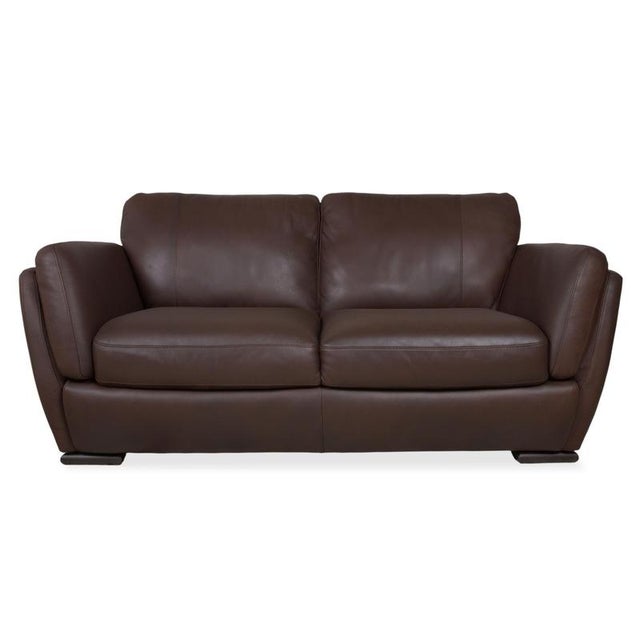 A399 2-Seater Dark Brown Leather Sofa from Natuzzi Editions For Sale - Image 12 of 12