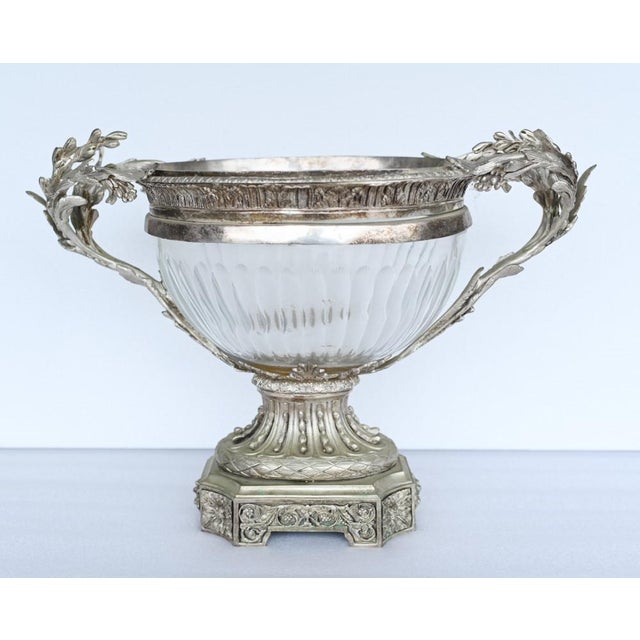 Victorian Sheffield Silver Plate Tureen in Cut Glass For Sale - Image 12 of 15