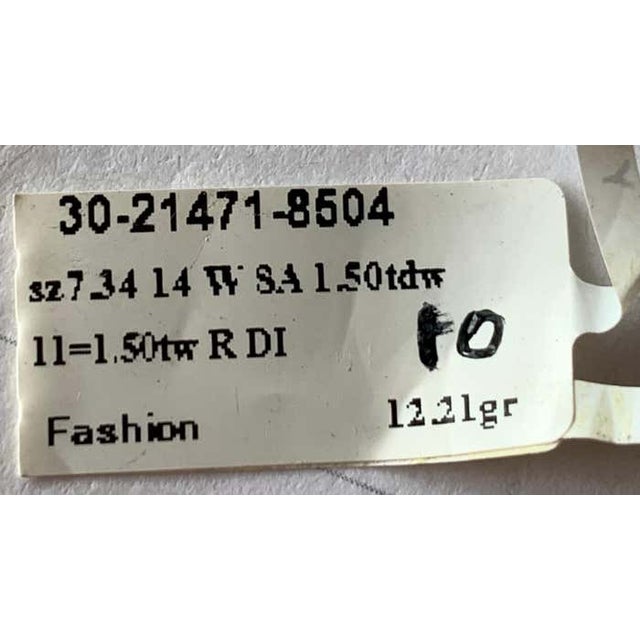 14 Karat White Gold Brushed Finish Diamond Cluster Fashion Ring 1.50 Tdw For Sale - Image 12 of 12