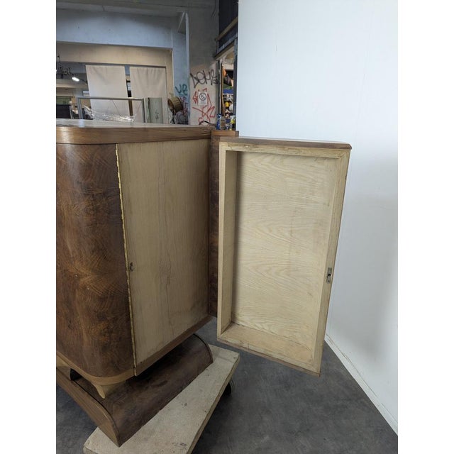 Brown Brutalist Sideboard with Diamond Points For Sale - Image 8 of 9