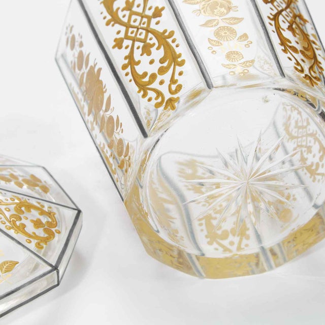 Directoire Crystal and Gold Vase, Set of 2 For Sale - Image 11 of 12