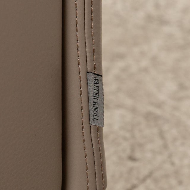 Animal Skin Jason Leather Armchair in Brown-Gray from Walter Knoll / Wilhelm Knoll For Sale - Image 7 of 12