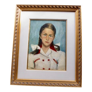 Bright Young Lady by Primo Potenza Italian Mid-Century For Sale