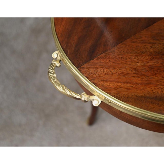 Louis XV Style Mahogany Veneer Tea Table, Early 20th Century For Sale - Image 13 of 18