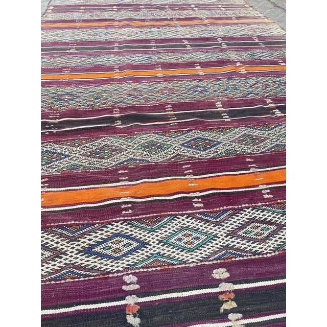 Antique Long Moroccan Kilim For Sale - Image 15 of 18