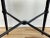 Black Vintage Hammered Cast Iron Woven Top Table For Sale - Image 8 of 8