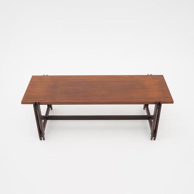 Mid-Century Modern Rectangular Teak Coffee Table, 1960s For Sale - Image 3 of 15