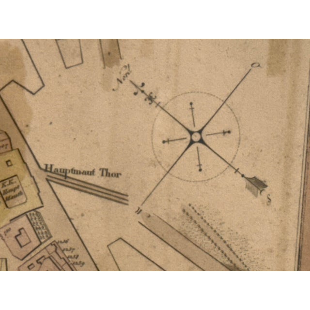 Black Circa 1805 Historic Map of Vienna, Italy For Sale - Image 8 of 12