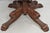 Wood Antique French Empire Carved Mahogany Paw Foot Pedestal Base Round Center Table For Sale - Image 7 of 12