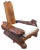 1960s 1960s Massive California Craft Redwood Lounge Chair For Sale - Image 5 of 5