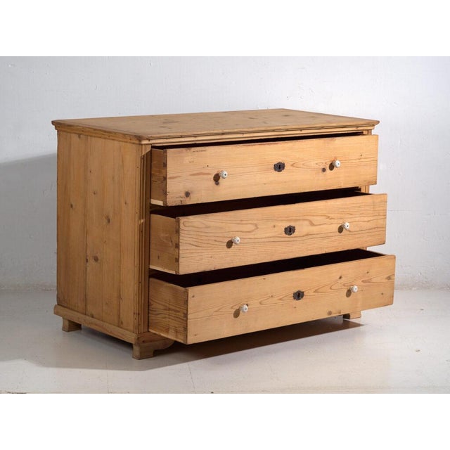 Antique Pine Chest of Drawers For Sale - Image 4 of 12