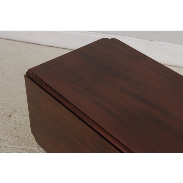 Kittinger Colonial Williamsburg Wf 1220 Mahogany Drop Leaf Side Table For Sale - Image 12 of 14