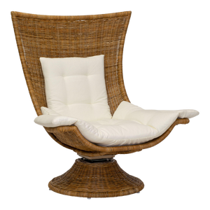 Healdsburg Swivel Chair in Natural Wicker Rattan