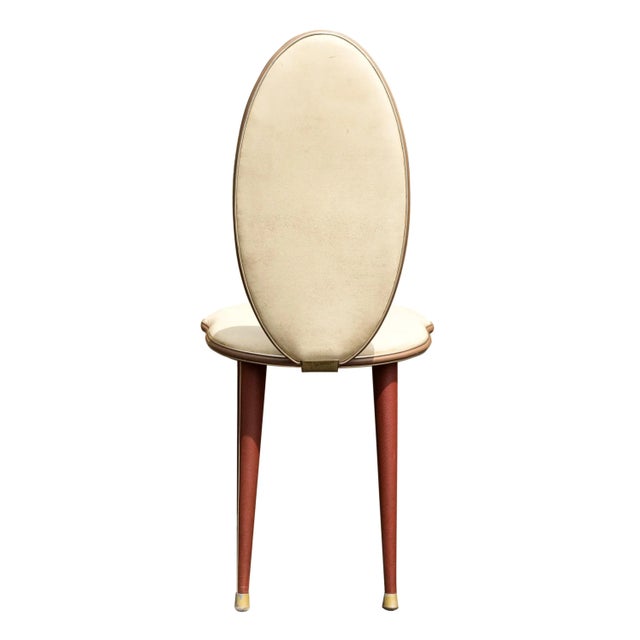 Red Mid-Century Modern Dining Table & Six Chairs by Umberto Mascagni, Italian, 1950 For Sale - Image 8 of 13