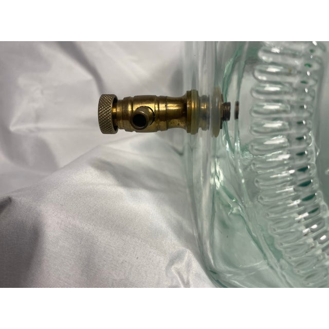 Large Glass Italian Beverage Dispenser For Sale - Image 9 of 10