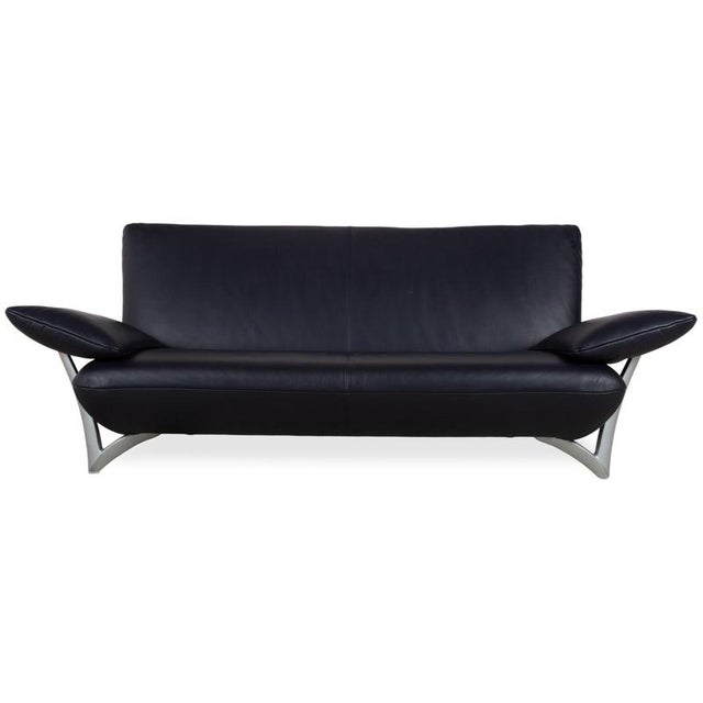 Leather Three-Seater Blue 1900 Sofa Couch from Rolf Benz For Sale - Image 12 of 12