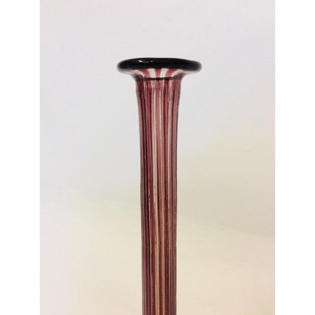 Large Blown Glass Bottle Vase by Gio Ponti for Venini, 1980s, in Flawless conditions. Designed 1950 to 1959 This piece is...